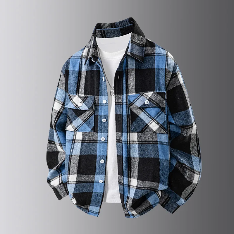 New 2025 Men's Fashionable Casual Versatile Jacket Loose Trendy Soft Durable Spring Autumn Classic