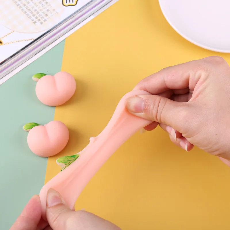 Kawaii Perzik Squishies Mochi Squishy Speelgoed Voor Kinderen Antistress Bal Squeeze Party Gunsten Stress Relief Speelgoed Voor Verjaardagscadeau J52