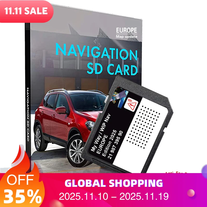 

SD GPS Card T1000-39240 for Citroen DS3 Picasso C3/C4 Berlingo Dispatch Vehicle Upgrade Europe Map MyWay Navigation Radio