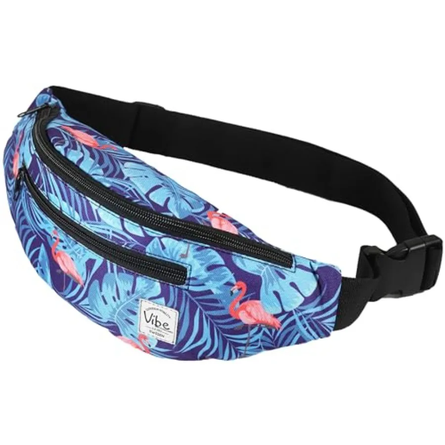 

Fanny Pack for Men Women - Many Prints - Holographic Cute Waist Bag for Festival Rave Hiking Running Cycling