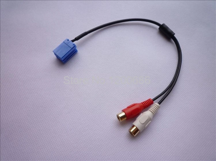 Blaupunkt جرونديج فدو 8Pin CD مبدل RCA كابل مساعد ISO صغير التكيف vw 2rca