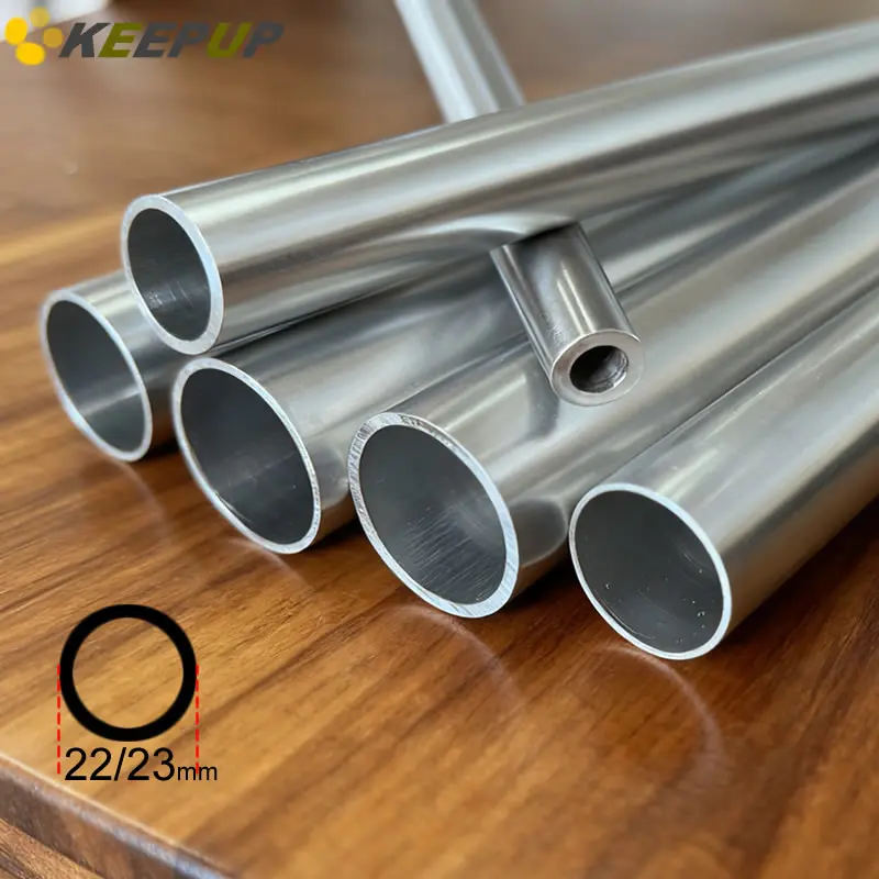 OD 22mm 23mm 6063 Aluminum Alloy Round Pipe ODxID 22x12 22x13 22x14 22x17 23x18 23x22mm Straight Tube Hollow Thin Thick Wall