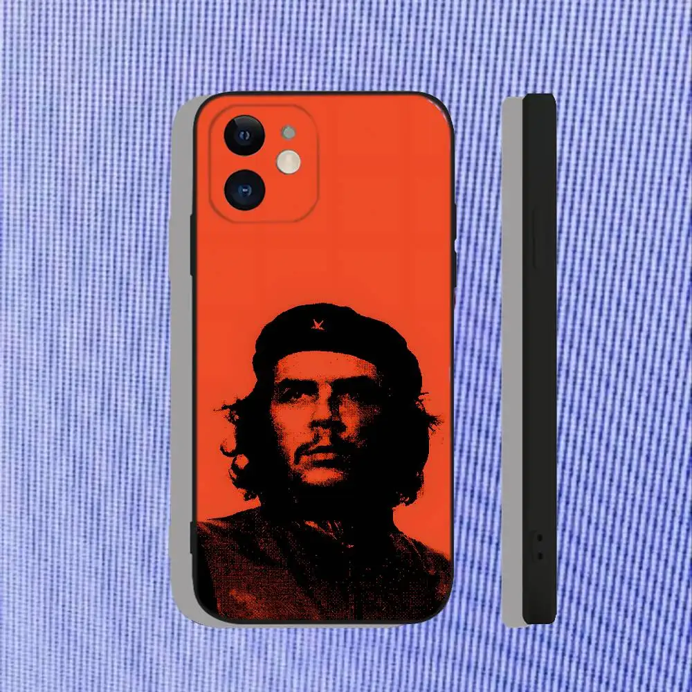 غطاء Che Guevara الكوبي الأحمر الثوري لهاتف iPhone 17,16,15,14,13,12,11,Air,X,XR,Pro,Max,Plus غطاء ناعم صديق للبشرة من مادة TPU
