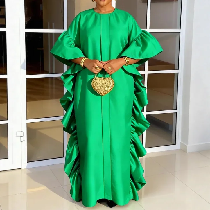 

2026 African Dresses for Women Traditional Africa Clothing Dashiki Ankara Outfits Gown Abayas Robe Muslim Kaftan Maxi Long Dress