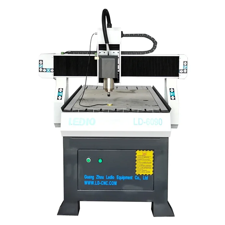 High Quality 6090 CNC Router Engraving & Cutting Desktop Woodworking Machine With 3.2kw Spindle New Condition For Wood & Metal