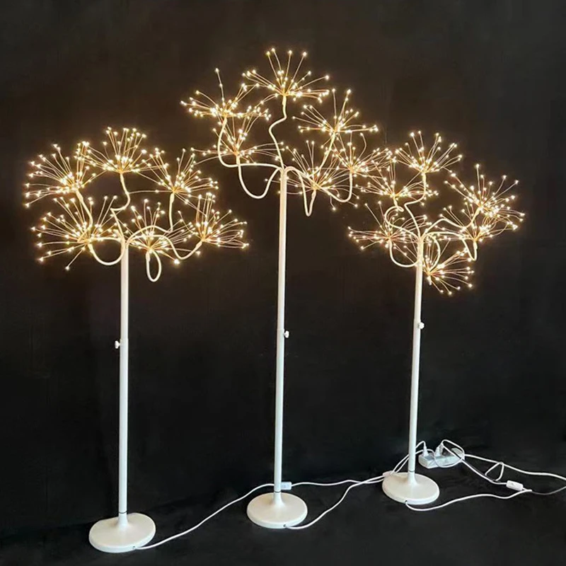 OUFULA Modern Landscape Atmosphere Lamp LED Indoor Creative Fireworks Lights for Wedding Party Stage Background Decor