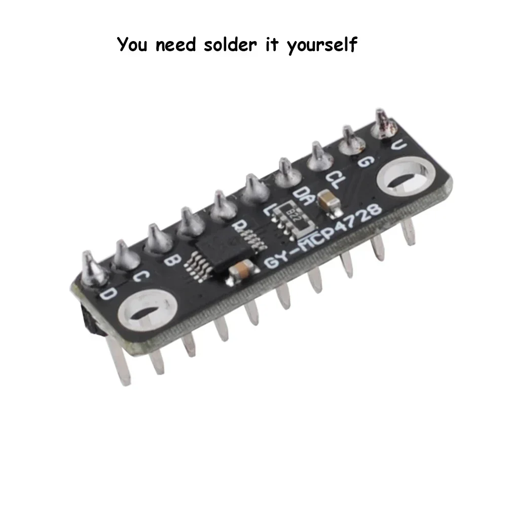 MCP4728 12 Bit Quad Digital to Analog Converter I2C Interface Low Power GY-MCP4728 with EEPROM Memory DAC Breakout Sensor Module