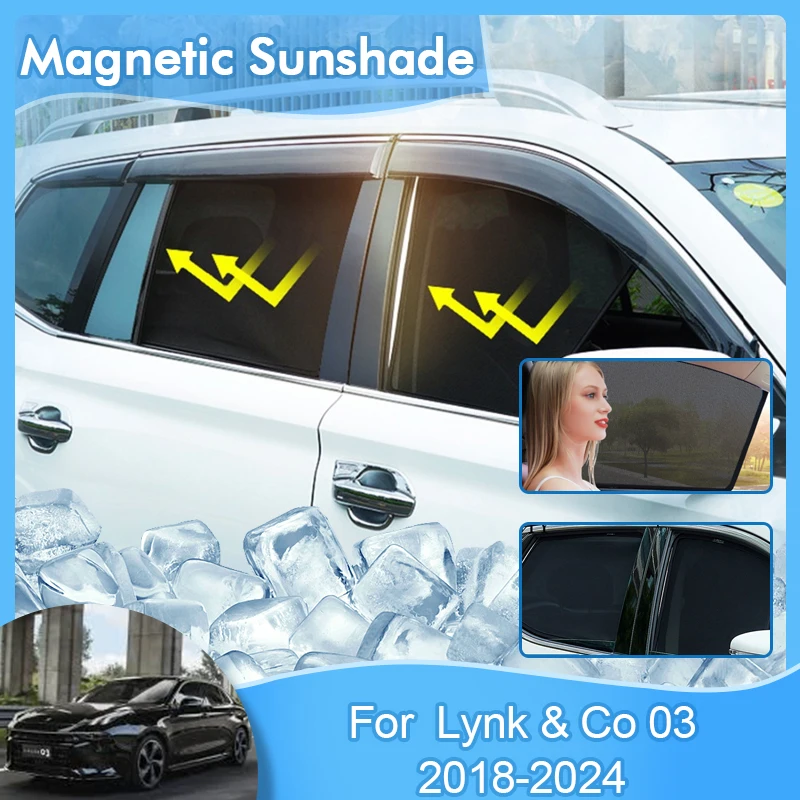 Magnetic Sunshade For LynkCo 03 2018 2019 2020 2021 2022 2023 2024 UV Protection Privacy Curtain Avoid Light Visor Accessories