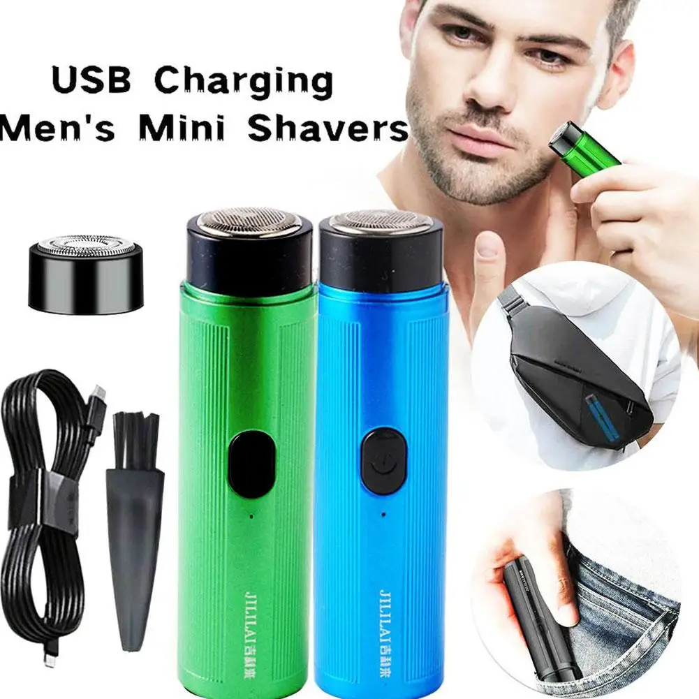 Mini rasoio elettrico da uomo rasoio automatico rasoio portatile rasoio da barba rasoio ricaricabile Mini rasoio da viaggio per auto