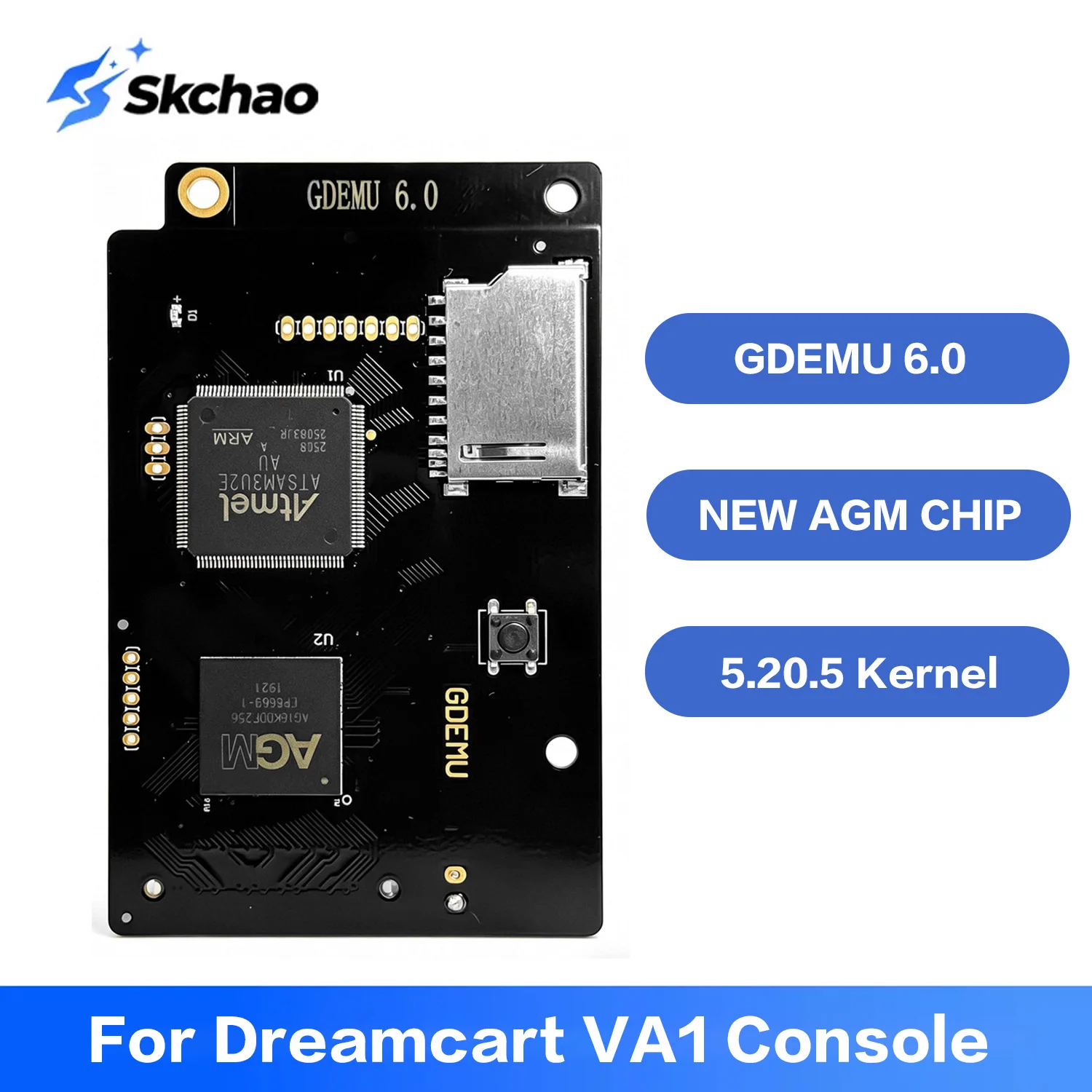

For Dreamcart VA1 Game Console Modification Parts GDEMU 6.0 Optical Drive Emulator Board 5.20.5 Kernel For SEGA Dreamcast DC VA1