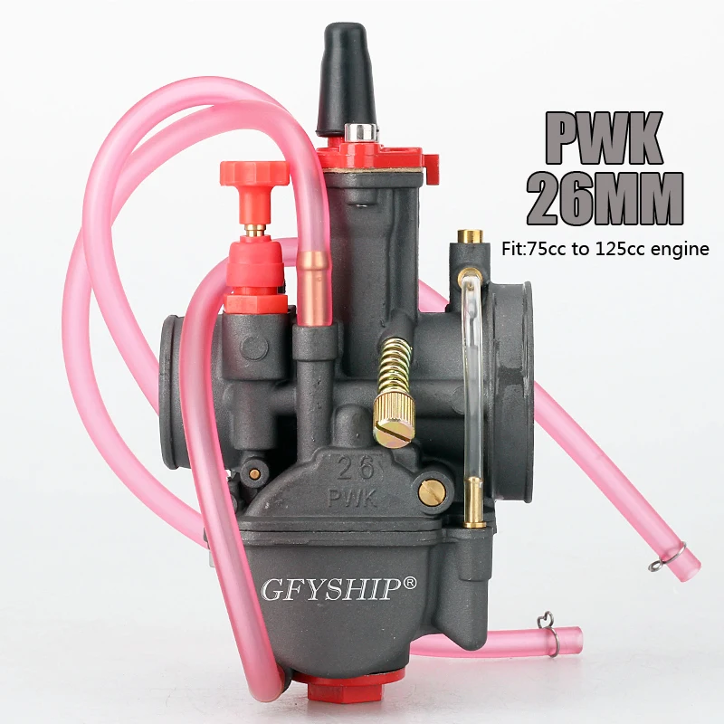 Carburador de Motocicleta PWK General GFYSHIP de 24 mm 50-125 cc y 26 mm 100-150 cc, Apto para Honda, Yamaha, Suzuki y Otros Modelos