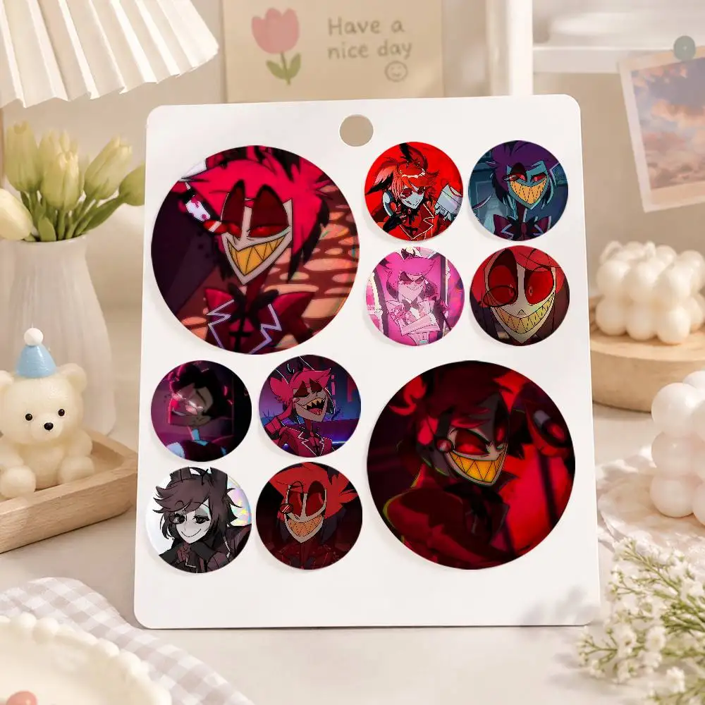 A-A-Alastor-R Cosplay COSTUME Badge Pin Tinplate Brooch Prop Xmas Gift Birthday Gift