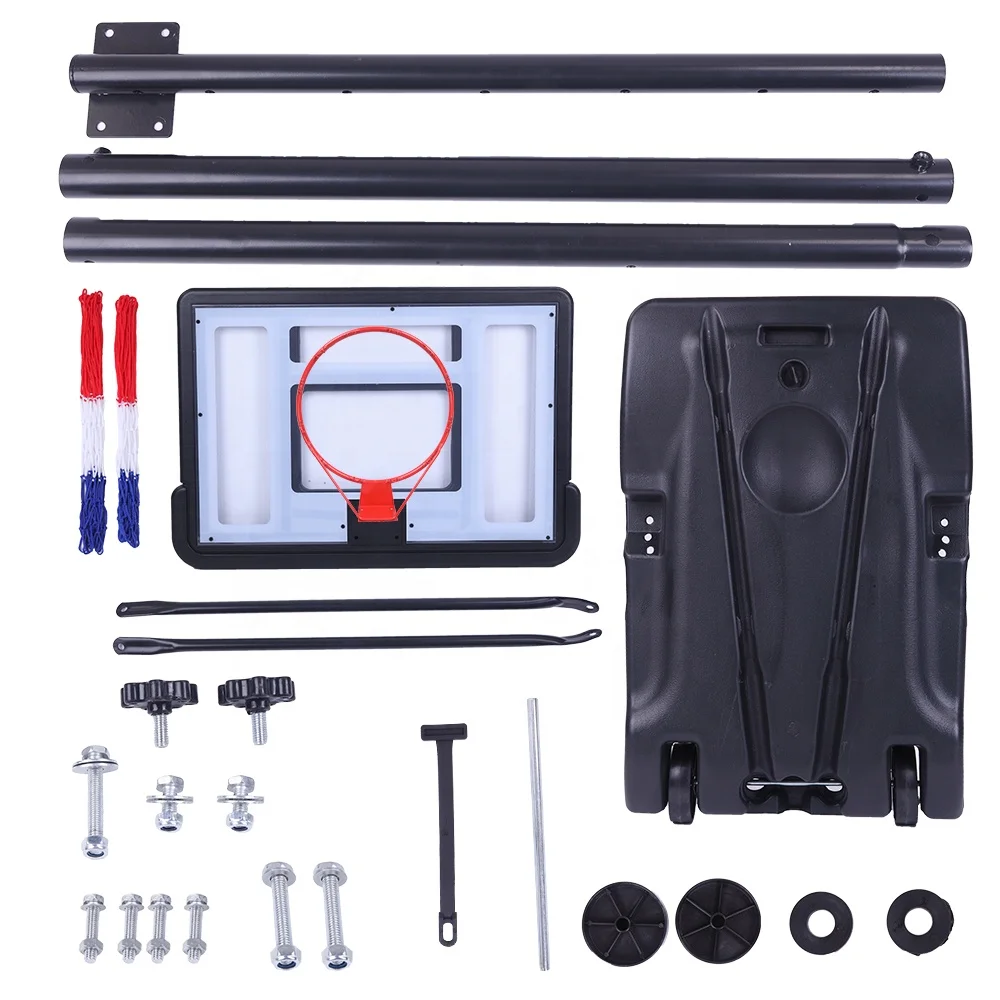In-Ground Adjustable Basketball Goal Stand Heavy Duty Basketball Hoop
