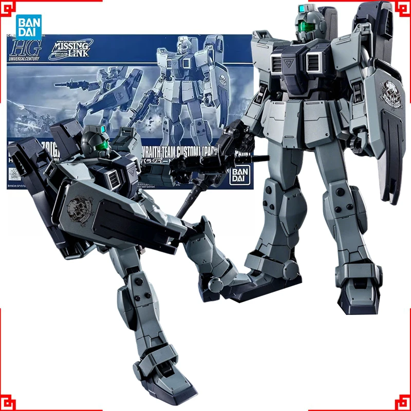 

Bandai Gundam Model Kit HGUC GM Ground Slave Wraith Parachute Anime Figure Gunpla Building Kit Action Figures Toys Boys Gift