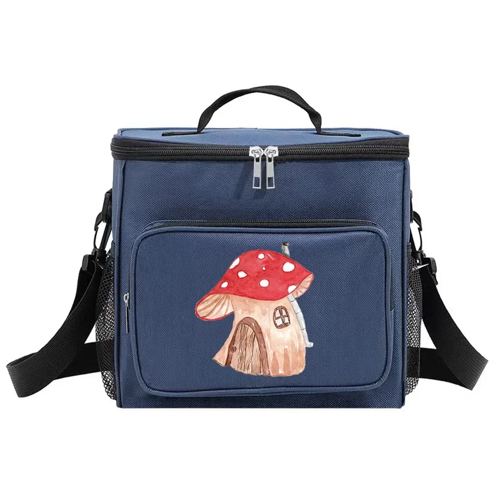 Lunch Bags Lunch Box Insulated Thermal Handbag Waterproof Camping Organizer Case Cooler Food Storage Boxes New Mushroom Pattern