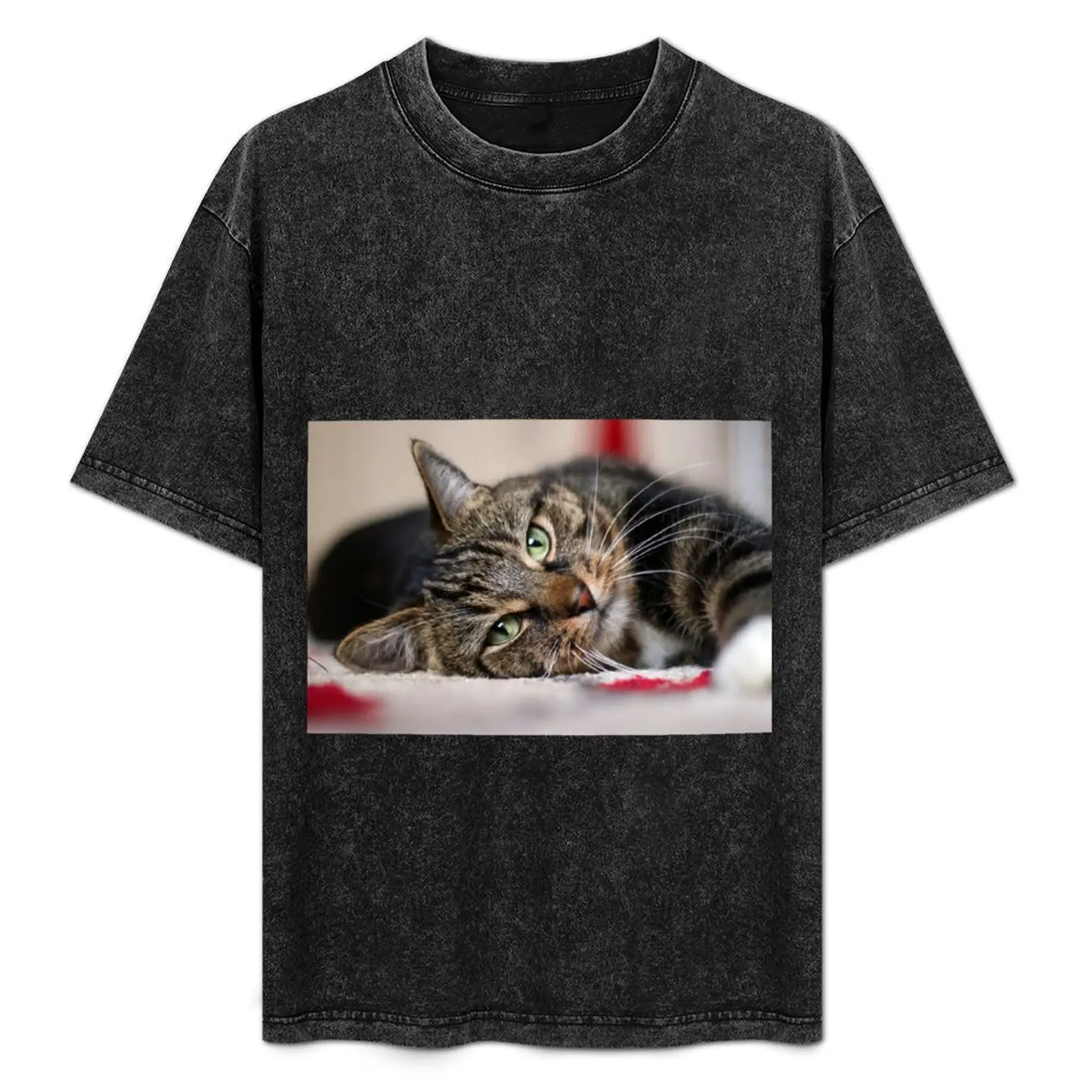 Cat selfie T-Shirt Abstract Pattern Print Top
