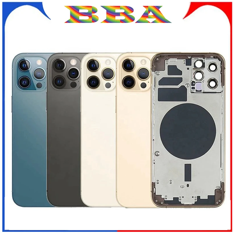 Rear Housing Assembly For iPhone 13pro 13 Pro Max With Battery Back Cover+Middle Chassis Frame+SIM Tray+Side Key Parts