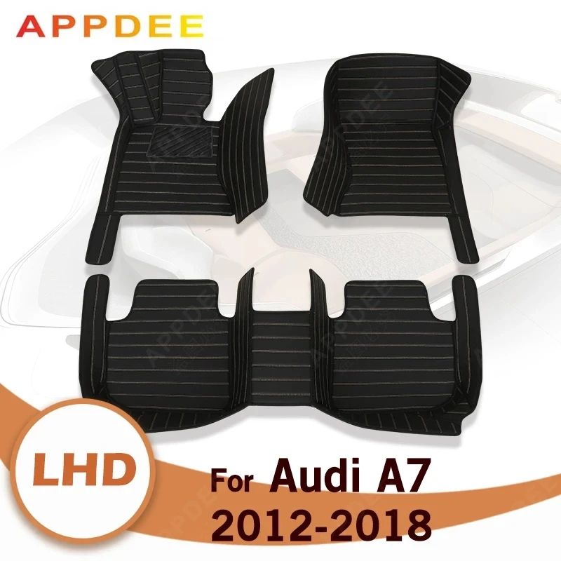 

Car floor mats for AUDI A7 2012 2013 2014 2015 2016 2017 2018 Custom auto foot Pads automobile carpet cover interior accessories