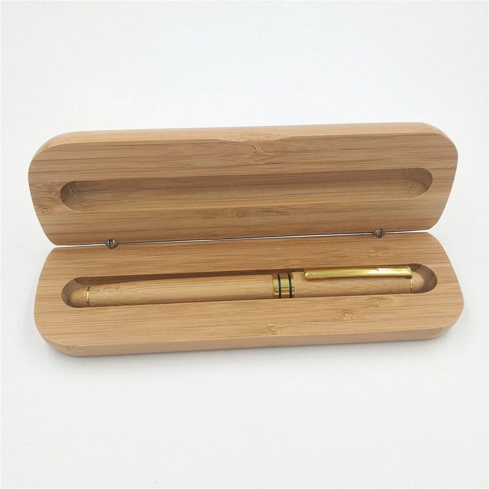 

Bamboo Pen Set With Gift Case Smooth Gel Pens For Writing Calligraphy Office School Use Ideal Gift For Birthday