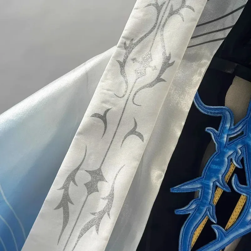 CyWuthering Waves Cartethyia Fleurdelys Aksesori Kostum Cosplay Wig Tanduk Aura Gaun Acara Anime Permainan Wanita Halloween Con Dress