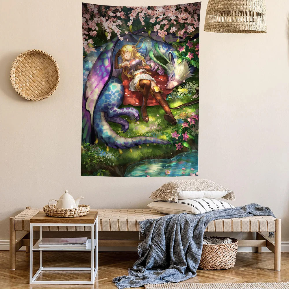 Shadowverse Printed Large Wall Tapestry Indian Buddha Wall Decoration Witchcraft Bohemian Hippie Wall Art Decor