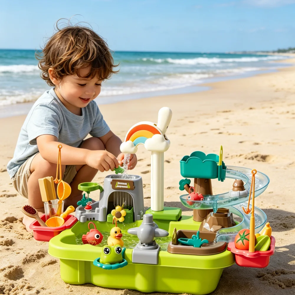 ชุดของเล่นน้ำสำหรับเด็ก 38/43/ - Kids Outdoor Picnic Table บทวิจารณ์และราคา
