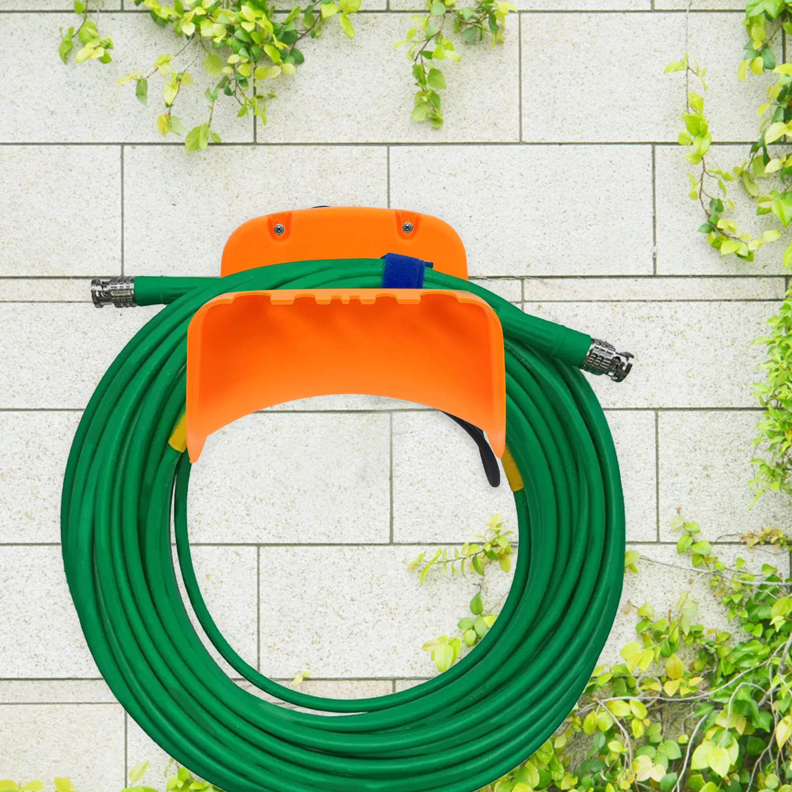 

Garden Hose Holder 30M Rack Wall Mount Adjustable Hole Marker Hanging Tool Large Capacity Outdoor Storage