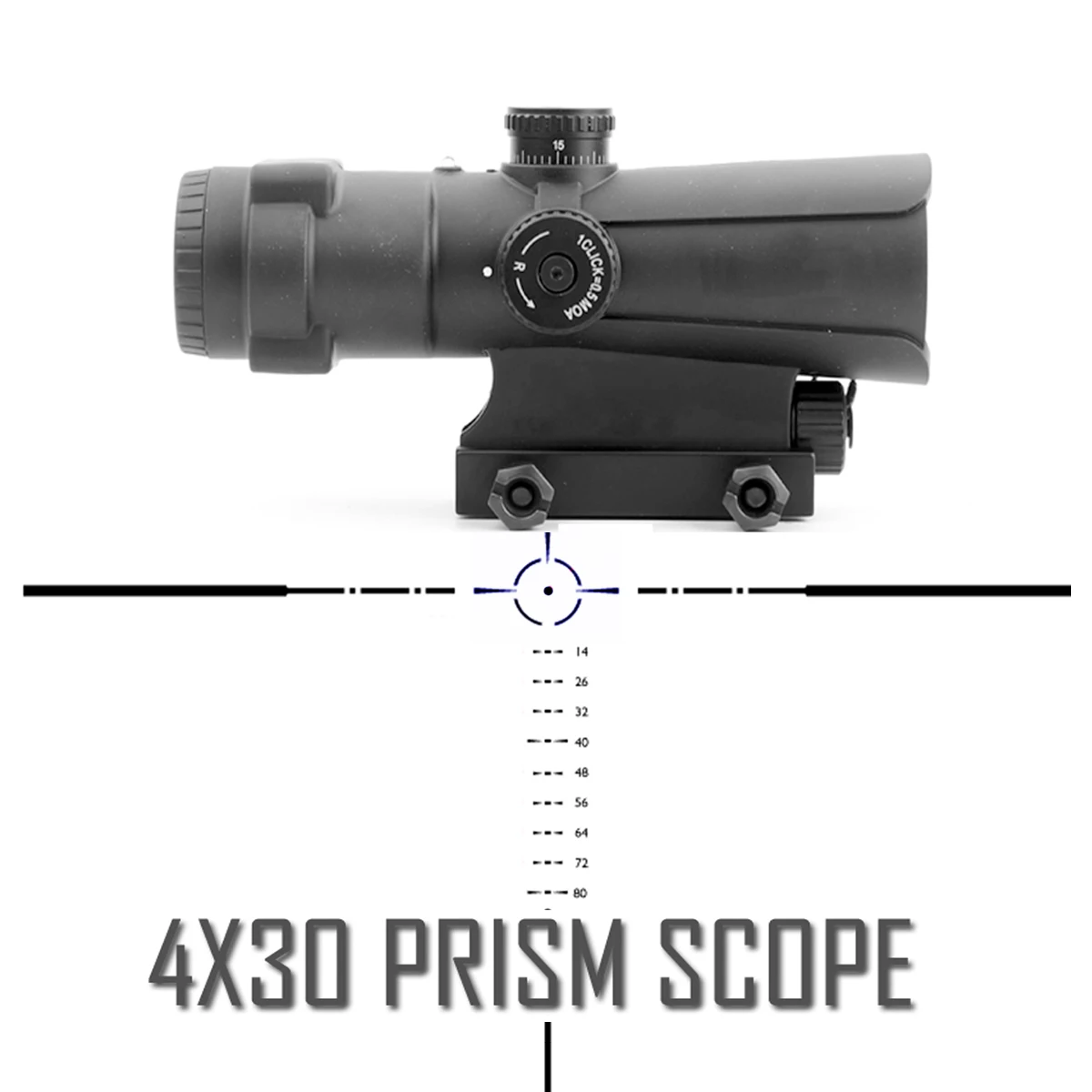 

Тактический прицел, сетка MOA, AR, AK, охота, 4x30,