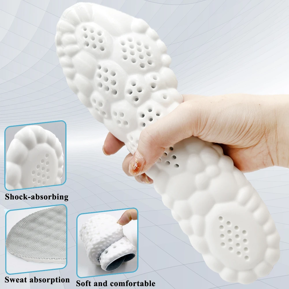 Picture 3: Breathable Shock Absorption Insoles Soft Running Sports Orthopedic Cushion Shoes Comfort Fresh Daily Light Walk Smooth WINRUOCEN