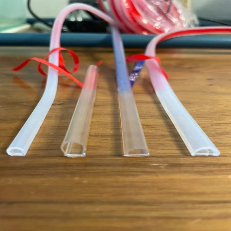 100M Display Cabinet PVC Translucent/Fully Transparent Sealing Strip with Tape Screen Door Seal Strip PVC Frameless  Bottom