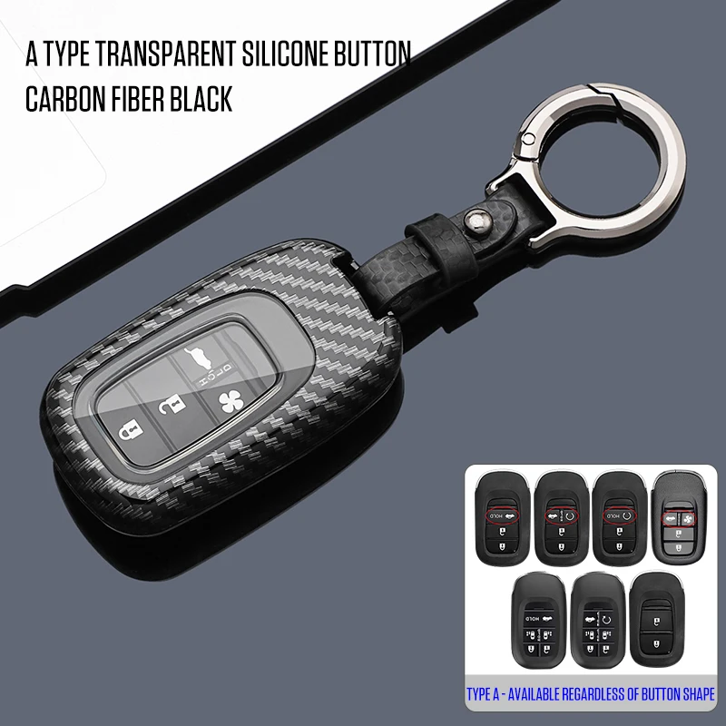 

Car Case Cover Protective Case For Honda Civic Accord HR-V CR-V CRV 2021 2022 2023 5Buttons Car Key Bag Accessories
