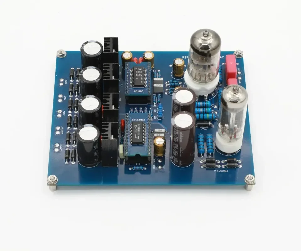 R2R Architecture AD1865 NOS Tube DAC Board With 6N11 + 6Z4 Tubaes