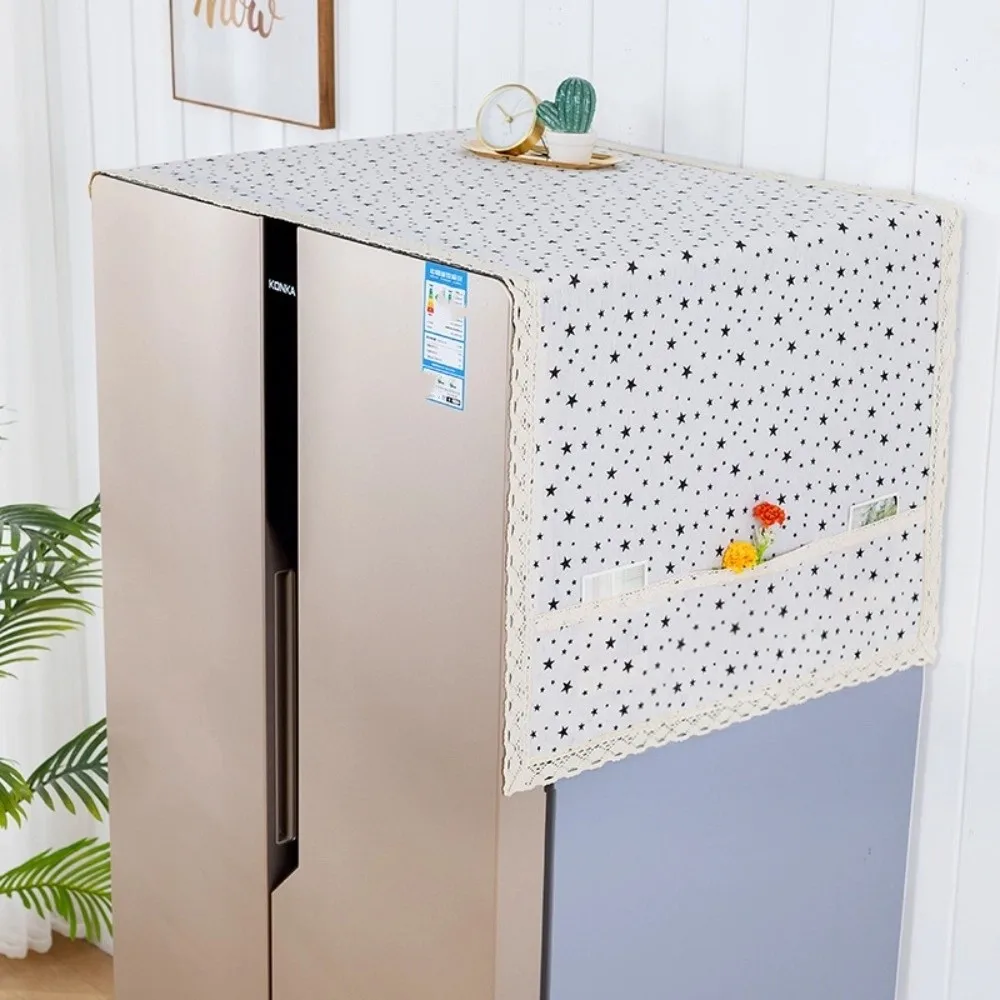 New Towel Cloth Refrigerator Covers Hanging Bag Dustproof Dust Covers Washable Multi-Purpose Fridge Cover Appliance Protection