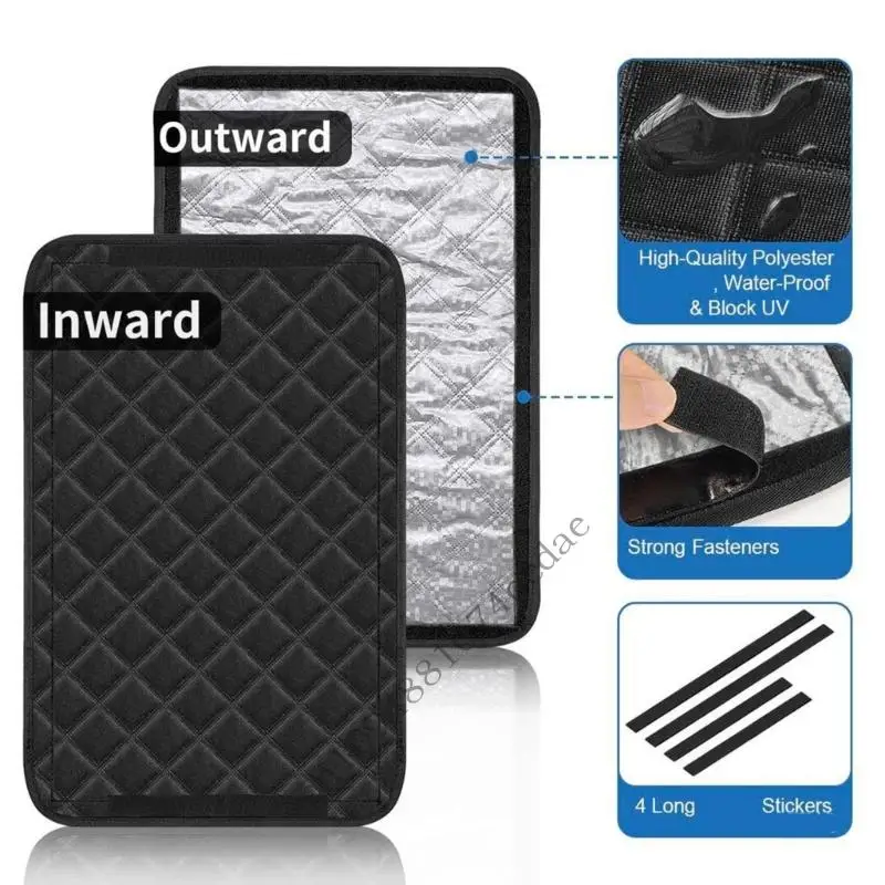 

Алюминиевая фольга RVs, солнцезащитная занавеска для окон, дверей, блоки, солнечный свет, защита конфиденциальности, оконные