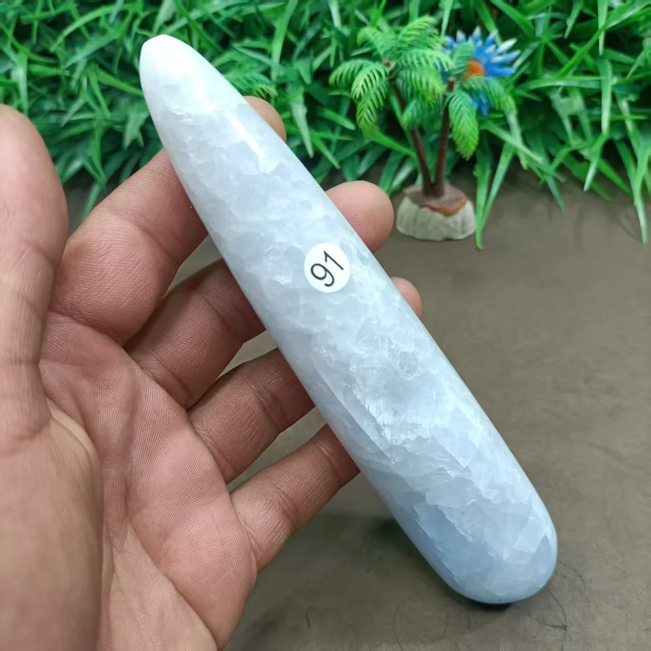 Natural Quartz Crystal Massage Stick, Petrified Wood, Home Ornaments, Exquisite Gifts and treatments