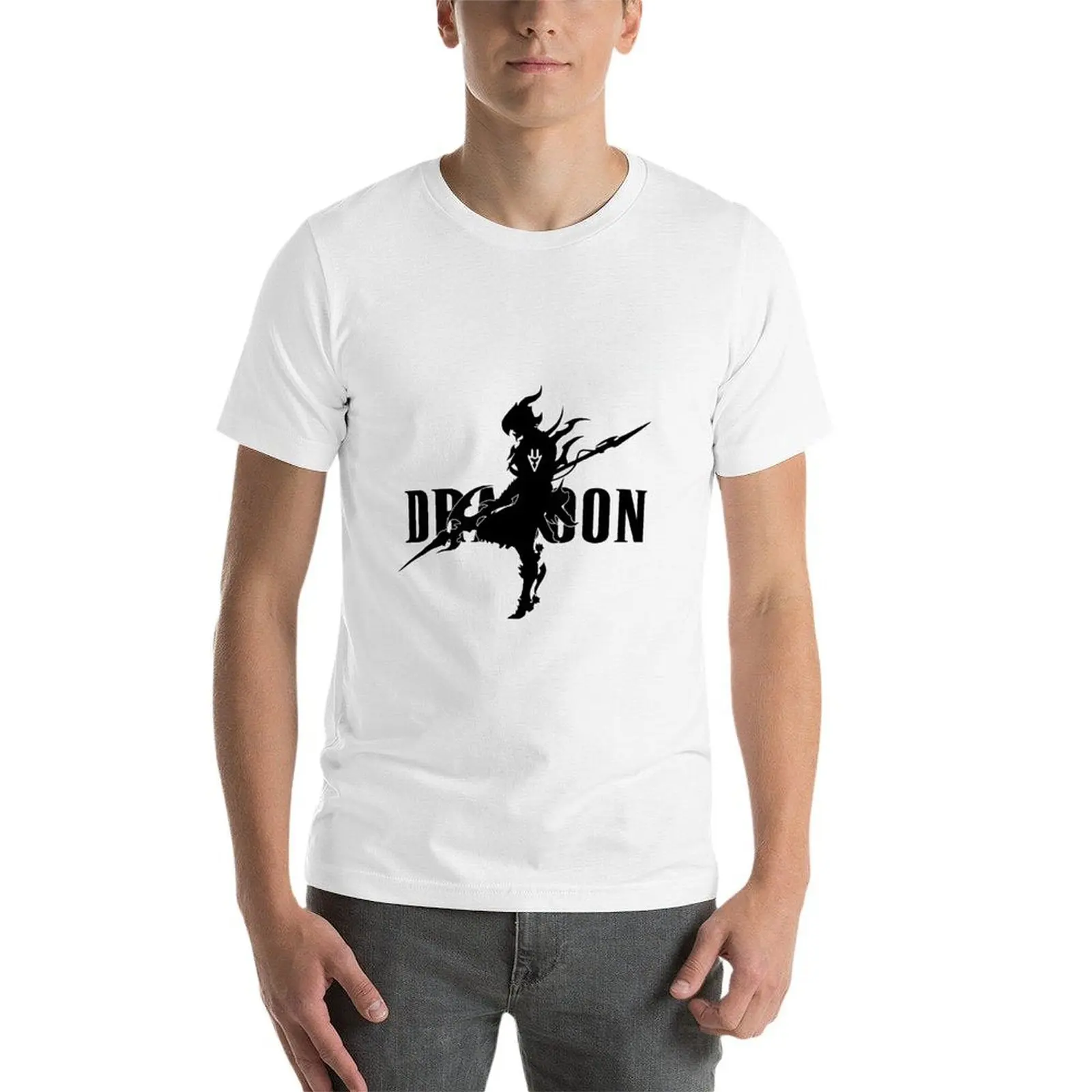 تي شيرت Dragoon Alma Mater تي شيرت للرجال تي شيرت من القطن الثقيل