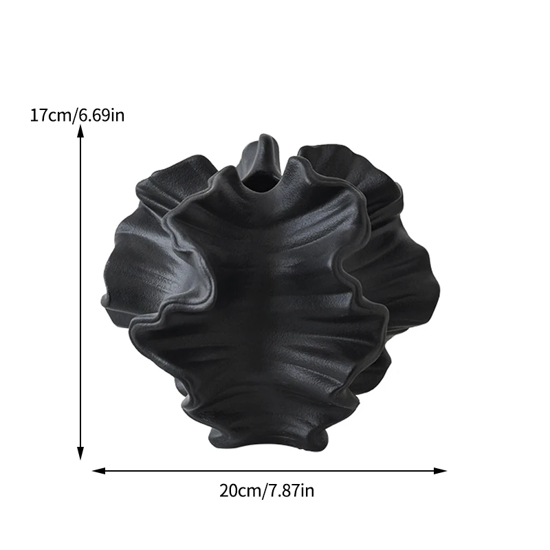 

Minimalist Mirage Vase Ornament Ceramic Coral Vase Nordic Art Beige Living Room Desktop Center Decoration