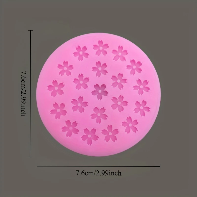 20-hole Mini Cherry Blossom Chocolate Fondant Flower Cake Decorating Baking Tool