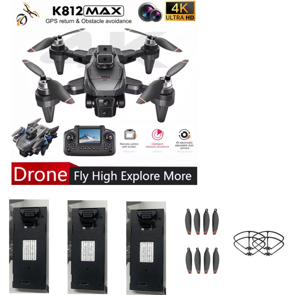 

K812 MAX Аксессуары для дронов Аккумулятор 3,7 В 2000 мАч / Пропеллер Кленовый лист / Запасные части для дронов K812 MAX Аккумуляторы K812 MAX
