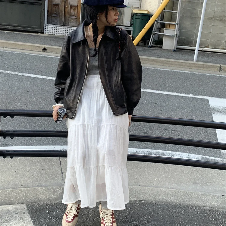 

Modesod Spring Summer 2025 New Sle Women's Loose Fit Lace f Skirt High Waist Midi Skirt Fre Sle All Elastic Waist