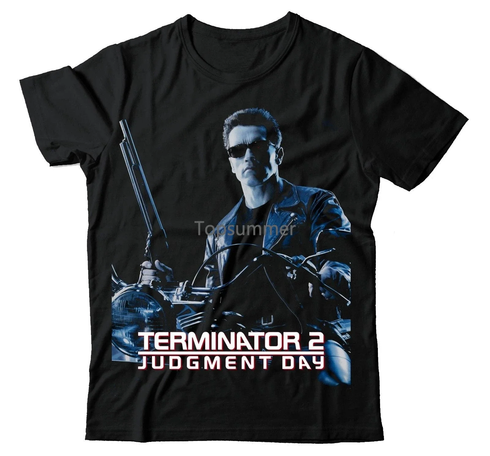 The Terminator 2 Judgement Day Arnold Schwarzenegger Bbmt511 Unisex T Shirt Print T-Shirt Men Short Sleeve Top Tee Plus Size(1)