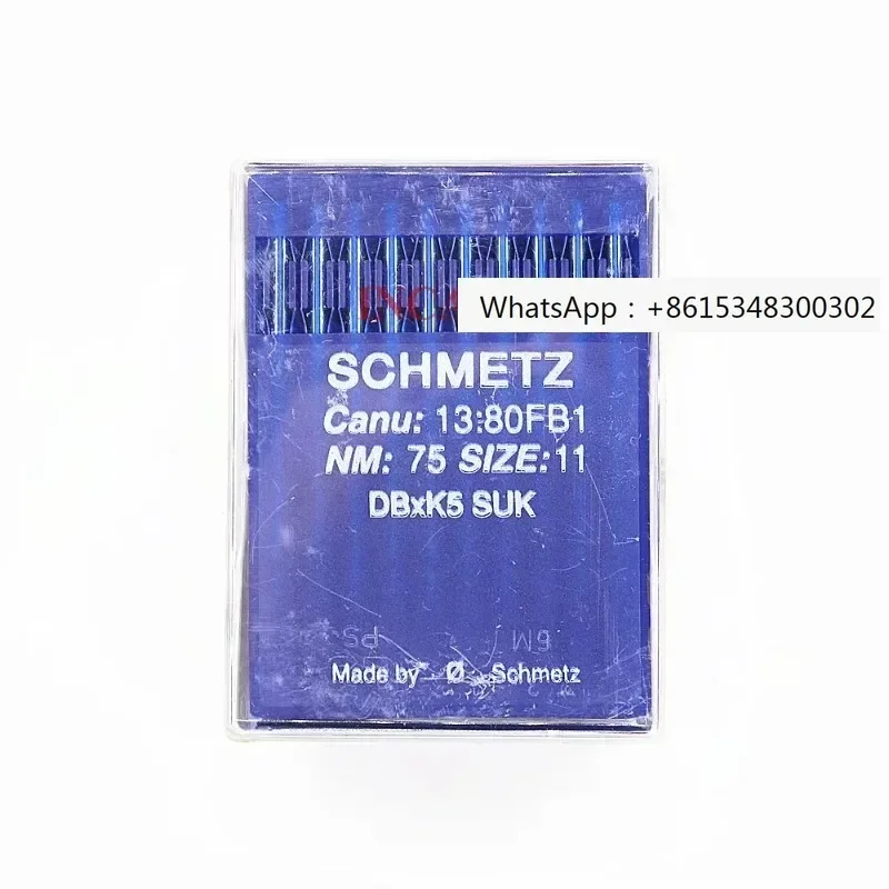 

100 genuine Schmitz embroidery needles DBXK5 SUK Nano 65/9 70/10 75/11 80/12 Tajima Barudan SWF Chinese embroidery machine