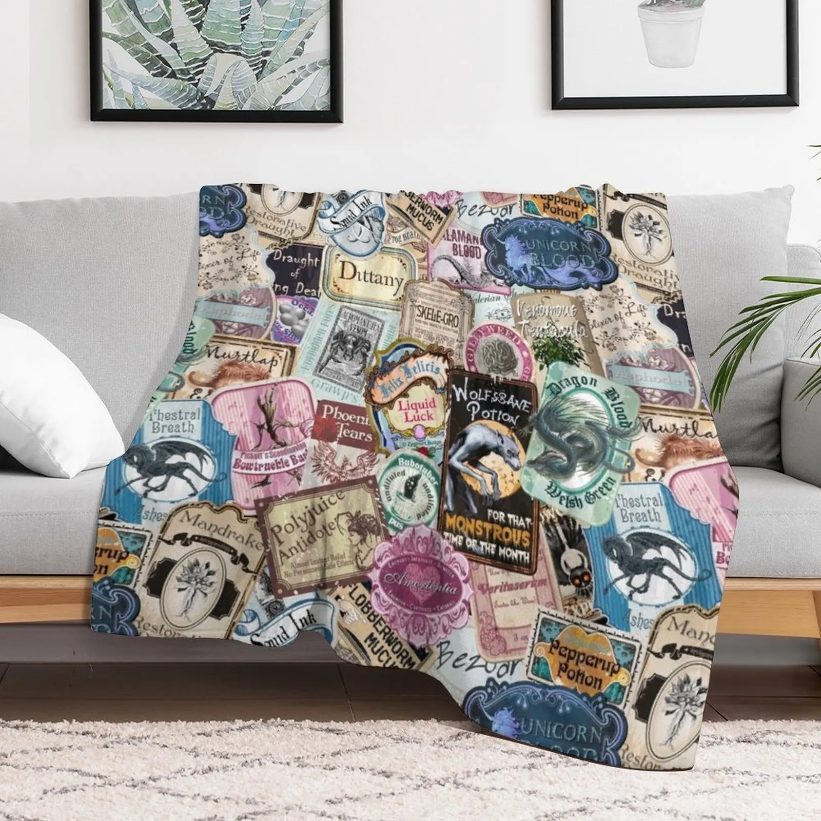 Magical Apothecary Throw Blanket Summer Blankets Sofas Of Decoration Blankets