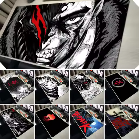 Boy's Guts Sword In Berserk Mouse Pad Cartoon Gamer Gaming Mousepad Computer Accessories Desk Big Keyboard Laptop Mice Cushions