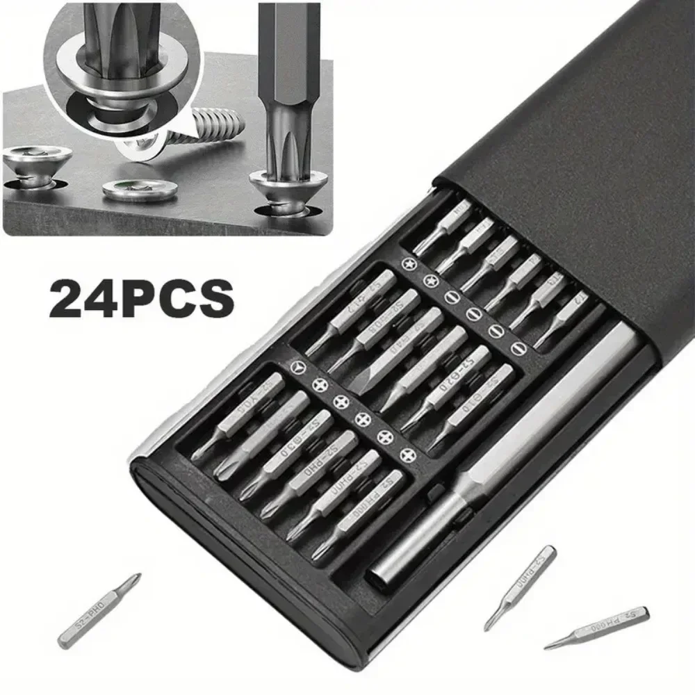 24-in-one Precision Screwdriver Set Cell Phone Repair and Dismantling Tools Multifunctional Screwdriver Combination Set