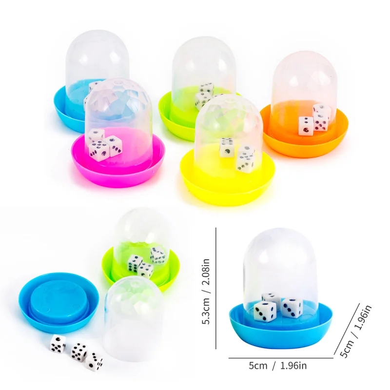 

Desktop Game Decompression Parent-Child Children's Plastic Creative Mini Dice Box Dice Dice Cup Capsule Toy Gift Toy