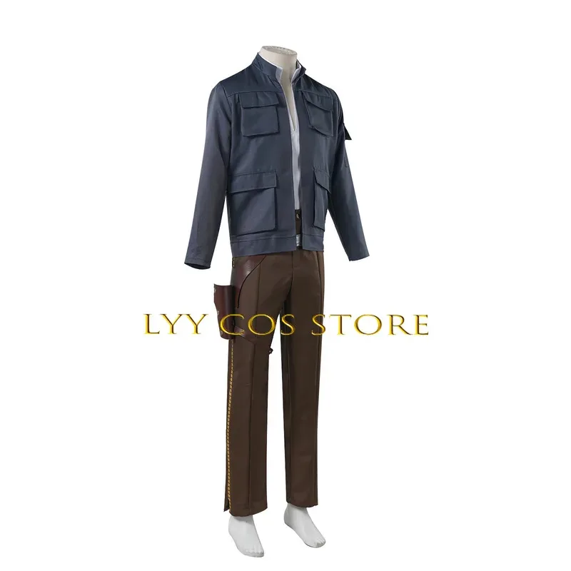 

Цимови Хань Косплей Костюм Мужское Пальто Топ Брюки Соло Униформа Комплект Хэллоуин Карнавальная Вечеринка Ролевая Одежда для Мужчин