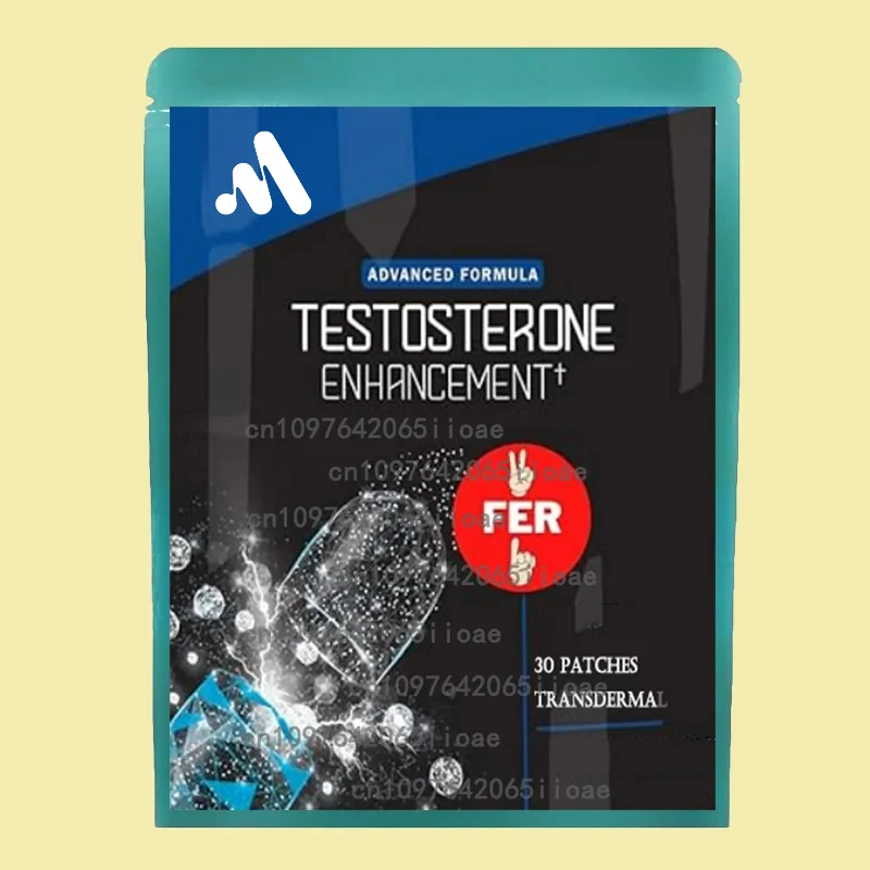 

30 патчей Transdermal Patches Testosterone Booster для мужчин, витамины A, C, D и B12