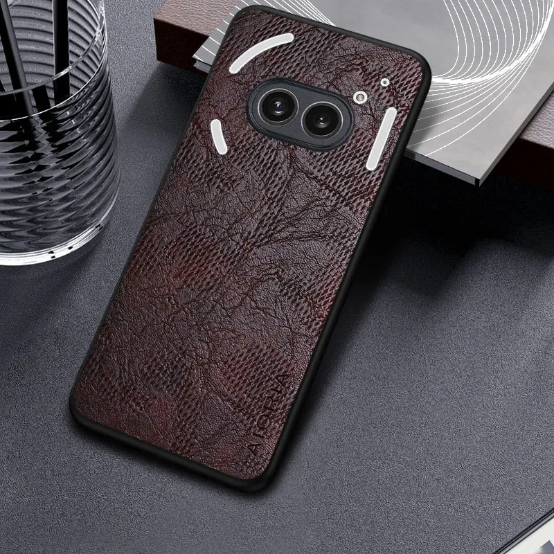 Case for Nothing Phone 2a 1 2 CMF funda pattern Leather phone cover Luxury coque for Nothing Phone 2a case capa