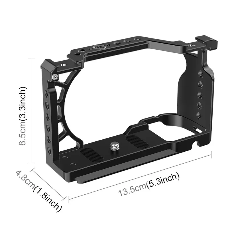 

Metal Camera Cage Expansion Mount Stabilizer Rig For Sony A6500 / A6400 / A6300 / A6000 Camera Accessories